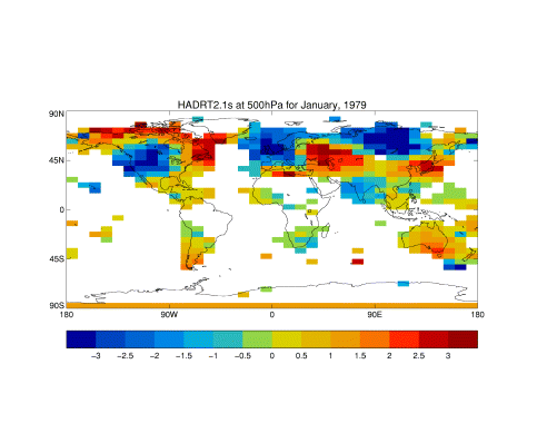 Anomaly data for January 1979